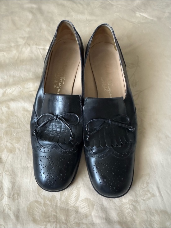 Salvatore Ferragamo Shoes - Salvatore Ferragamo Black Leather Kiltie Tassel Loafers